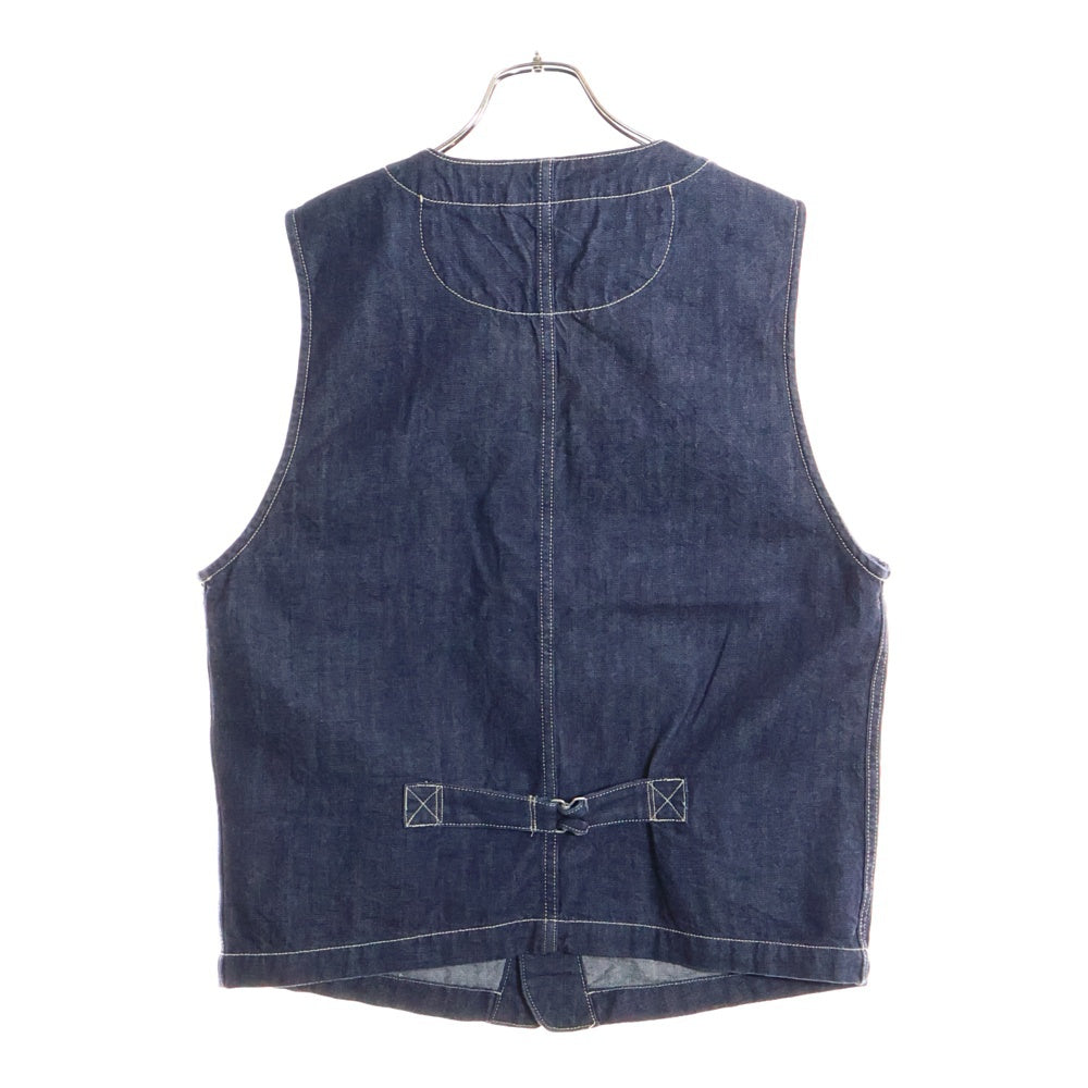 SCHOTT(ショット) OLD DENIM WORK VEST オールド デニム ワーク ベスト インディゴ 3172044