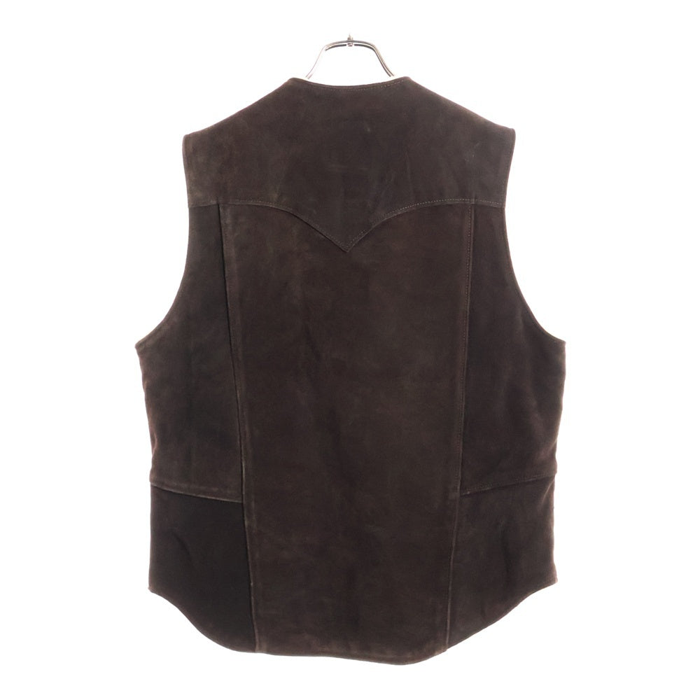 SCHOTT(ショット) RANCHER ランチャー スエード ボア ベスト ブラウン 7137