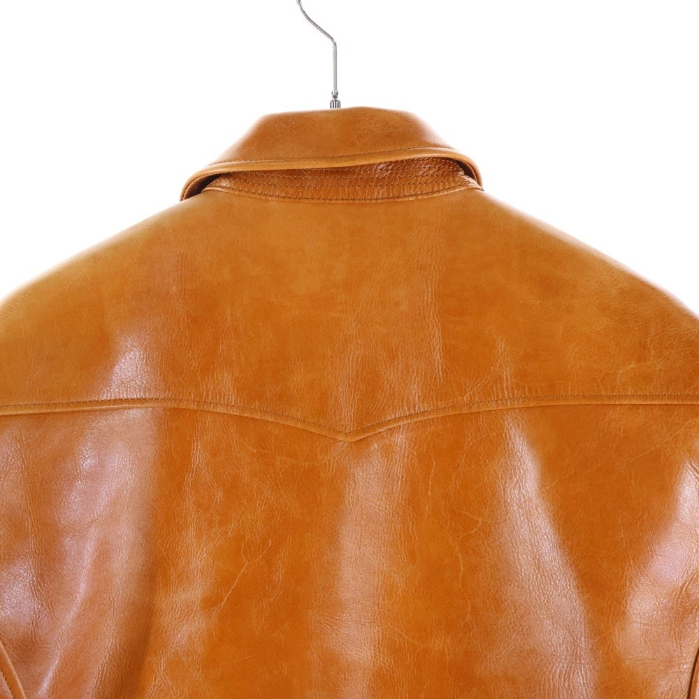 ORGUEIL(オルゲイユ) Workers Jacket レザー ワーカー ジャケット ブラウン OR-4192