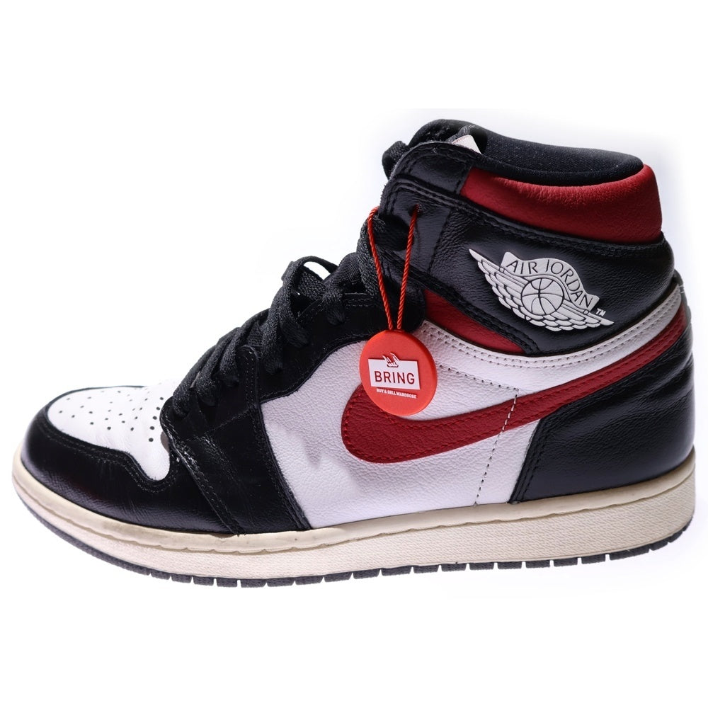NIKE(ナイキ) AIR JORDAN1 RETRO OG エアジョーダン1 レトロ オージー ジムレッド ハイカットスニーカー ホワイト/ブラック/レッド US9/27cm 555088-061