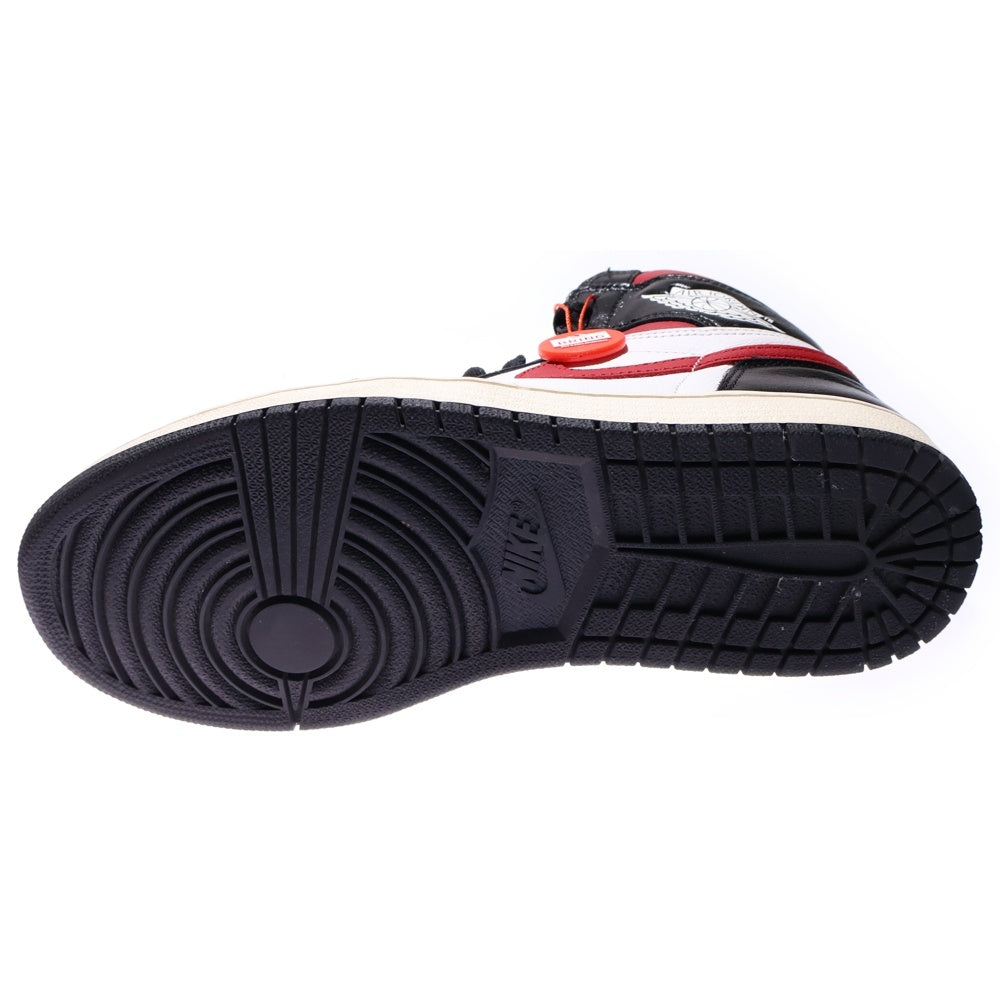 NIKE(ナイキ) AIR JORDAN1 RETRO OG エアジョーダン1 レトロ オージー ジムレッド ハイカットスニーカー ホワイト/ブラック/レッド US9/27cm 555088-061