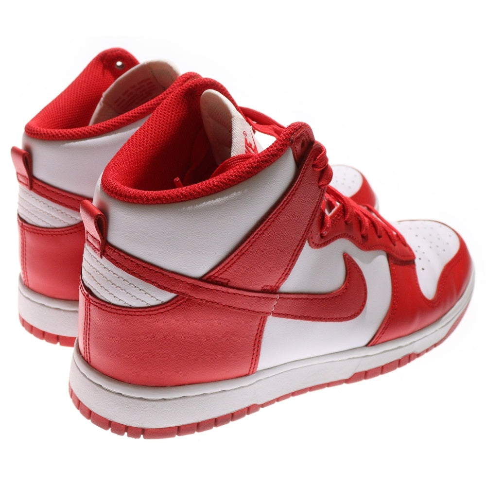NIKE(ナイキ) DUNK HIGH CHAMPIONSHIP WHITE AND RED ダンク チャンピオンシップ ハイカットスニーカー ホワイト/レッド US9/27cm DD1399-106