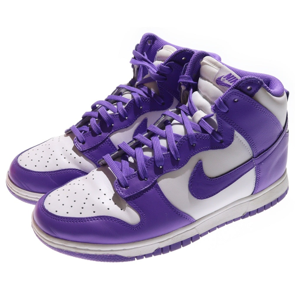NIKE(ナイキ) WMNS DUNK HIGH CHAMPIONSHIP COURT PURPLE ウィメンズ ダンク チャンピオンシップ コートパープル ハイカットスニーカー US10/27cm DD1869-112