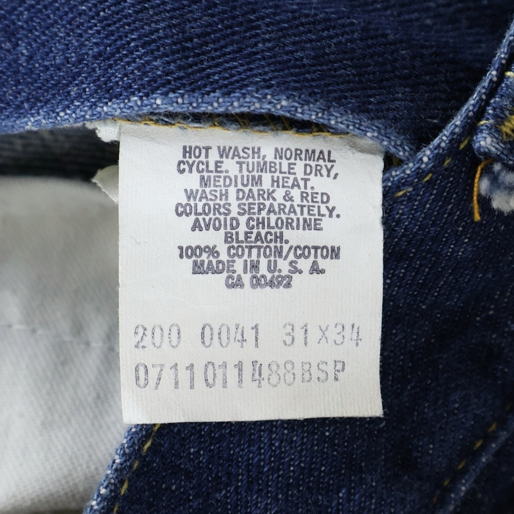 LEE(リー) 70S VINTAGE ヴィンテージ リベット大文字刻印 42タロンジップ デニムパンツ インディゴ 200-0041