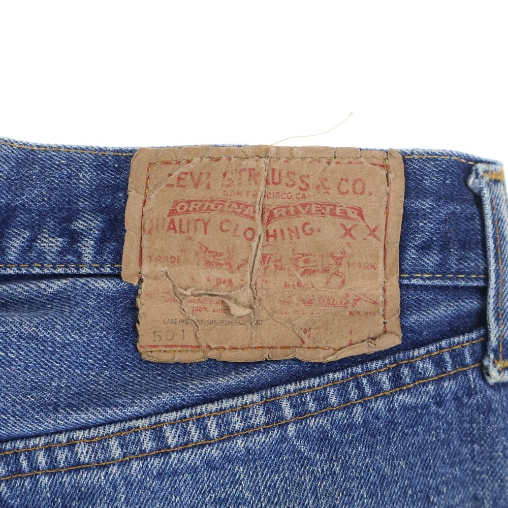 Levi's(リーバイス) 70S VINTAGE 501 66前期 ボタン裏6 両面スモールe 平行ステッチ ボタンフライ デニムパンツ インディゴ