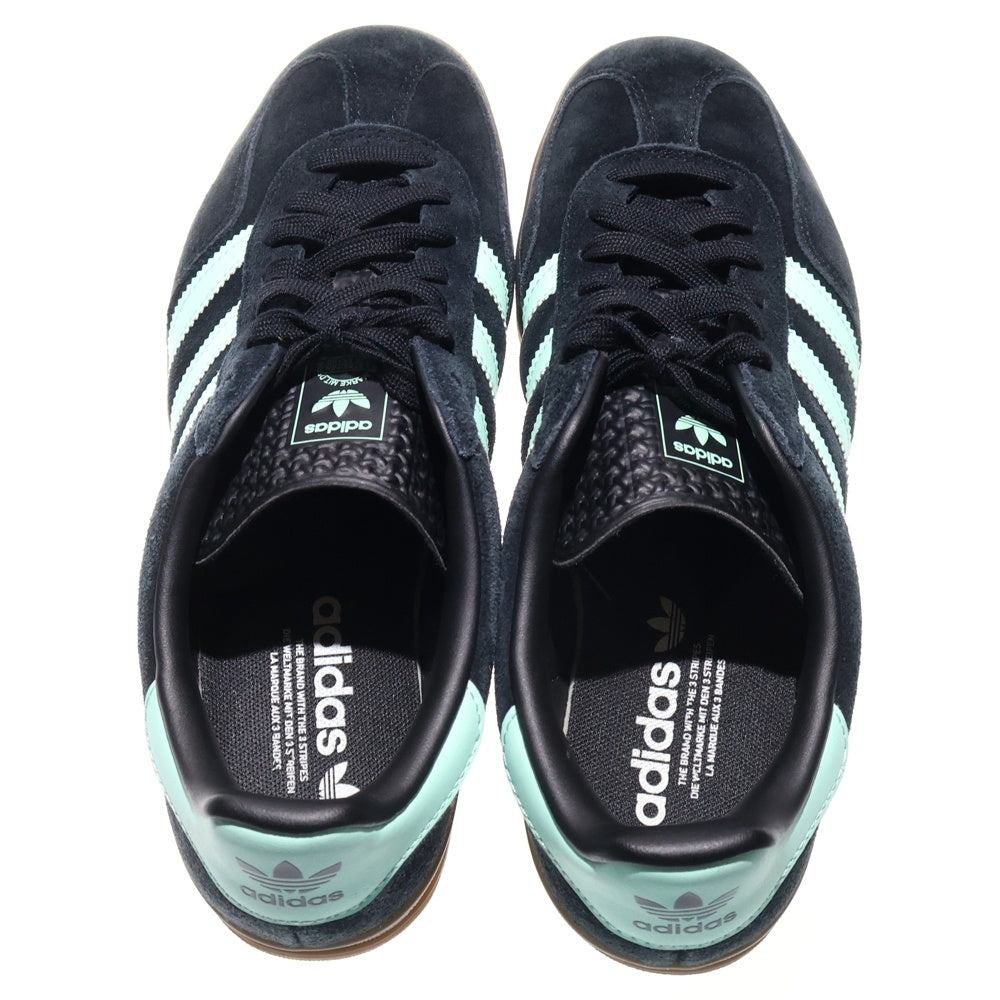 adidas(アディダス) GAZELLE INDOOR CORE BLACK CLEAR MINT GUM ガゼル スウェードレザー ローカットスニーカー ブラック US9/27cm JR7112
