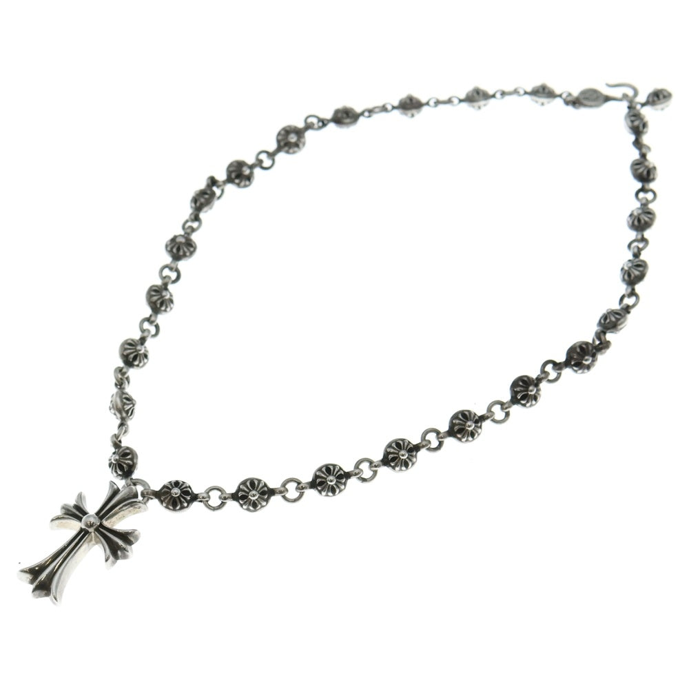 CHROME HEARTS(クロムハーツ) #1 CRSBL CHN SML CH CRS クロスボールチェーン スモールCHクロス ネックレス シルバー BCA193