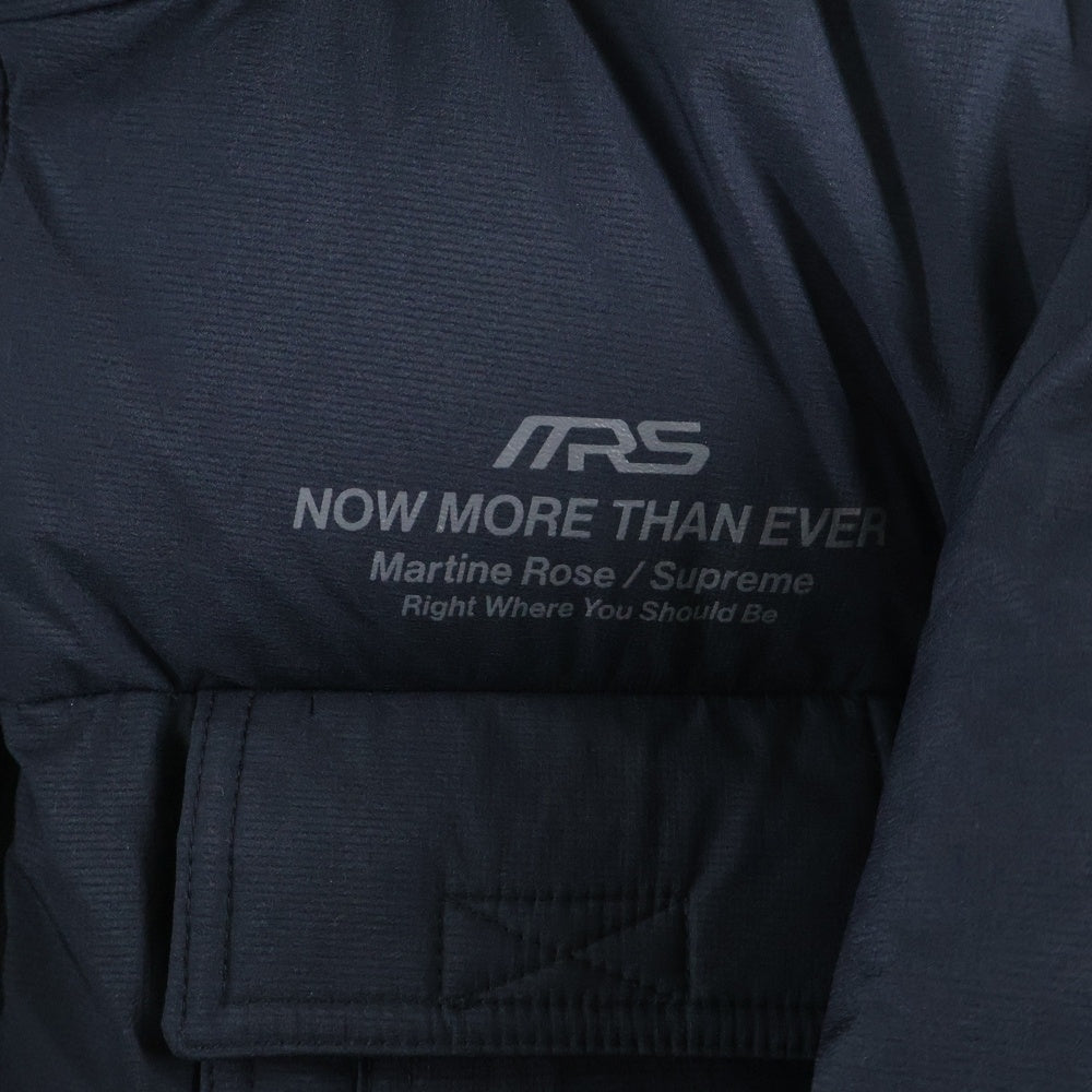 SUPREME(シュプリーム) 24AW ×Martine Rose Down Puffer Jacket マーティンローズ ジップアップ ダウン パファージャケット ブラック