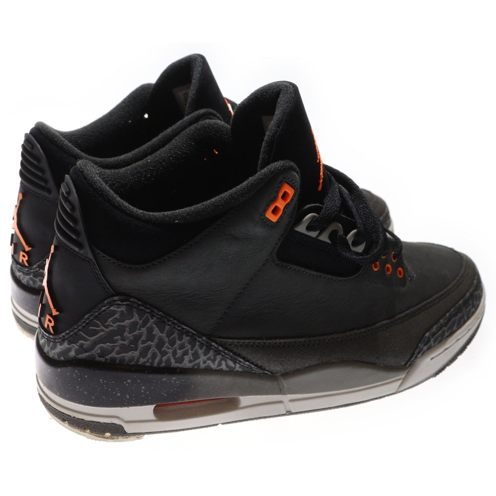 NIKE(ナイキ) AIR JORDAN 3 RETRO FEAR エアジョーダン3 レトロ フィアー ハイカットスニーカー ブラック US9.5/27.5cm CT8532-080