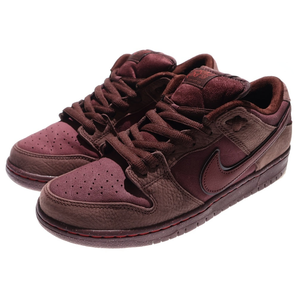 NIKE SB(ナイキエスビー) DUNK LOW PRM ダンク プレミアム シティ オブ ラブ ローカットスニーカー バーガンディ US10/28cm FN0619-600