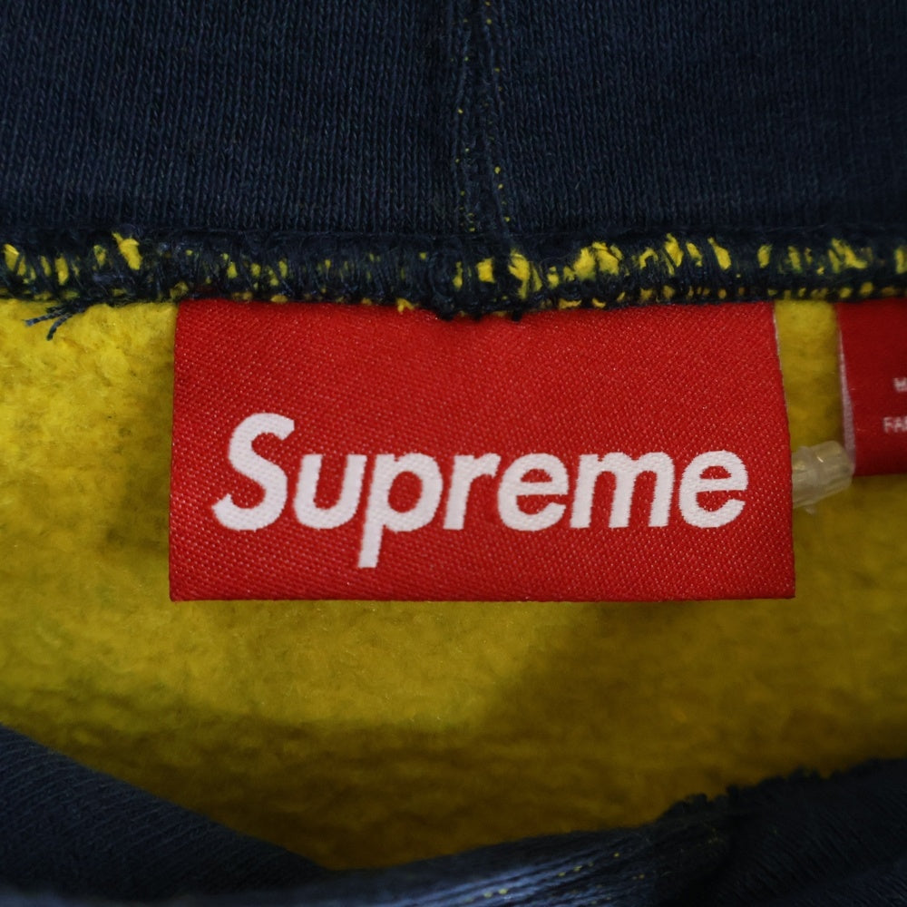 SUPREME(シュプリーム) 24SS Jacquard Stripe Hooded Sweatshirt ジャガード ストライプ スウェット プルオーバーパーカー ネイビー