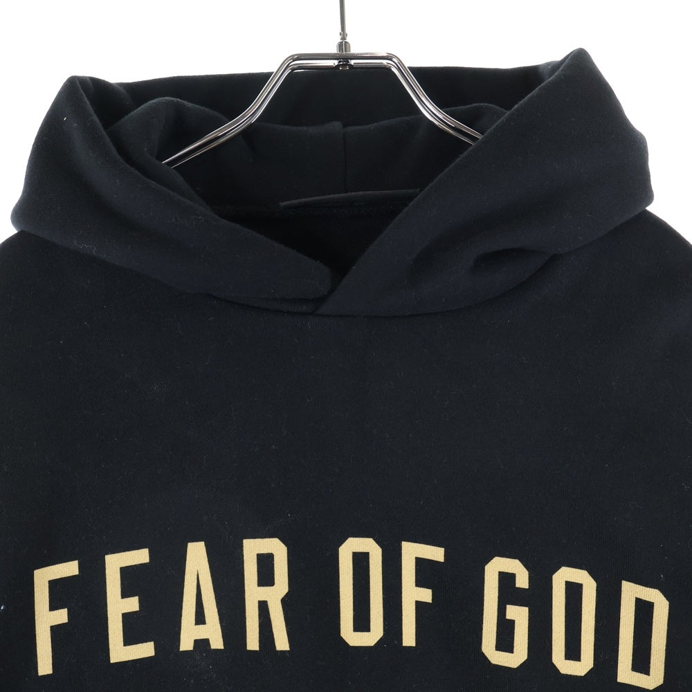 FEAR OF GOD ESSENTIALS(フィアオブゴッド エッセンシャルズ) STATE ロゴプリント スウェット プルオーバーパーカー ブラック
