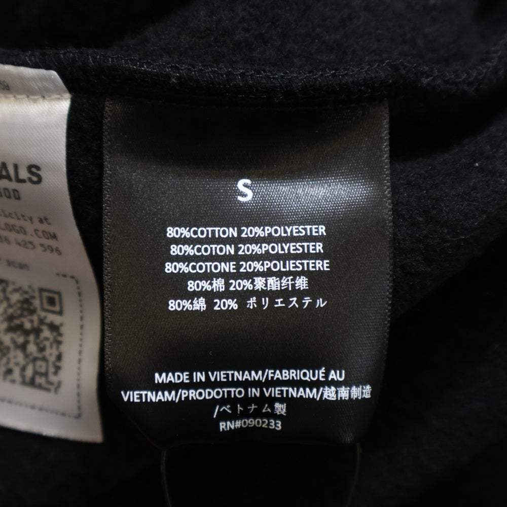 FEAR OF GOD ESSENTIALS(フィアオブゴッド エッセンシャルズ) STATE ロゴプリント スウェット プルオーバーパーカー ブラック