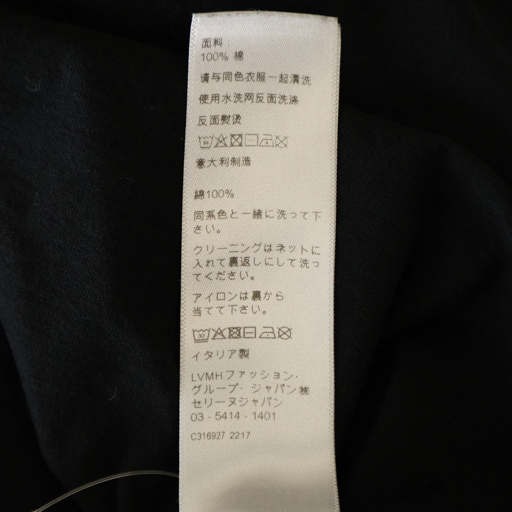 CELINE(セリーヌ) 22AW ルーズフィットロゴプリント半袖Tシャツ カットソー ブラック 2X681671Q