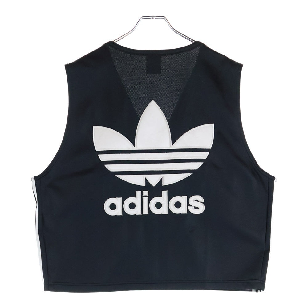 adidas(アディダス) ロゴエンブロイダリー ジップアップベスト ブラック AA-5266