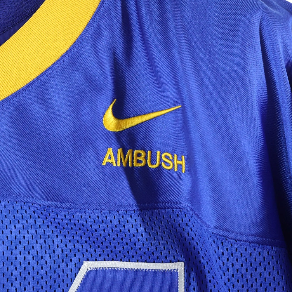 NIKE(ナイキ) 23SS ×AMBUSH ナンバリング レイヤード ジップアップ ユニフォームジャケット ブルー DX6917-455