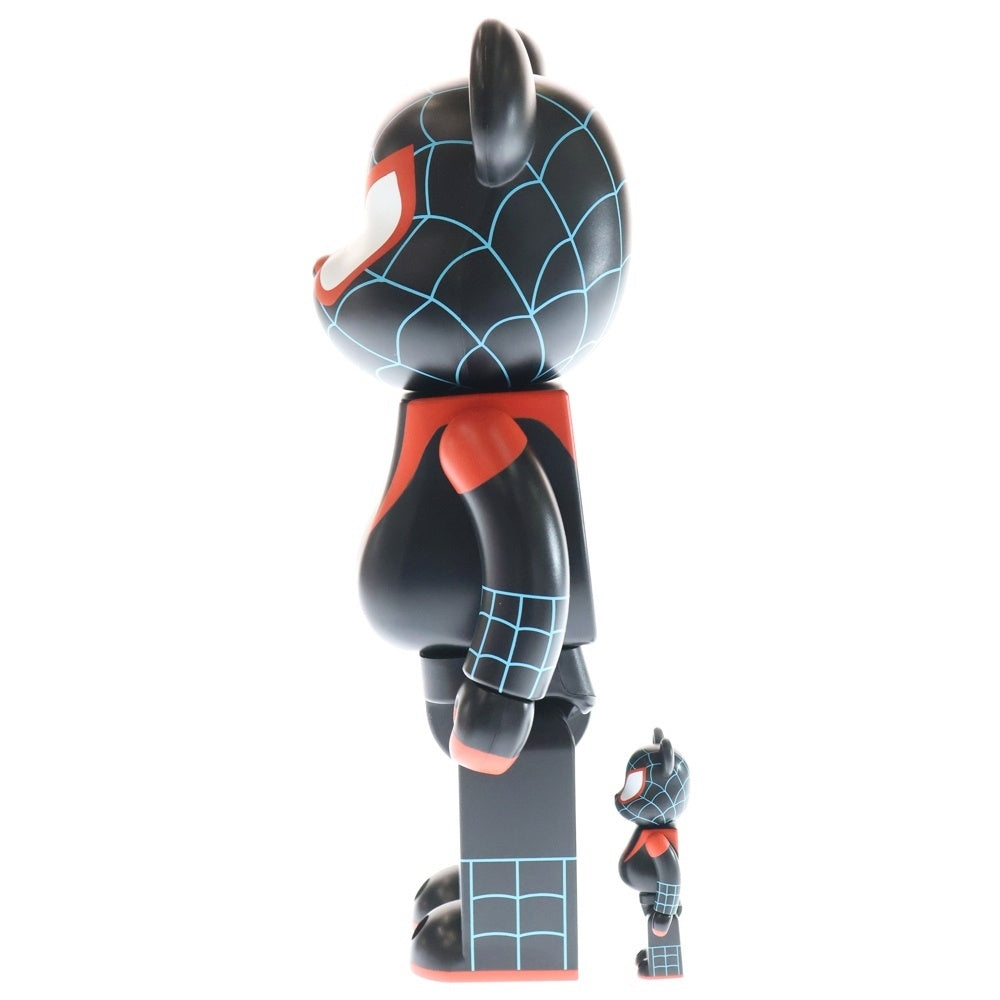 MEDICOM TOY(メディコムトイ) BE@RBRICK SPIDER-MAN Miles Morales ベアブリック スパイダーマン マイルス モアレス フィギュア 人形 ブラック 400%&100%