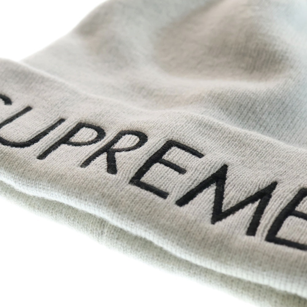 SUPREME(シュプリーム) 22AW Capital Beanie ロゴエンブロイダリー キャピタル ビーニー ニット帽 帽子 グレー