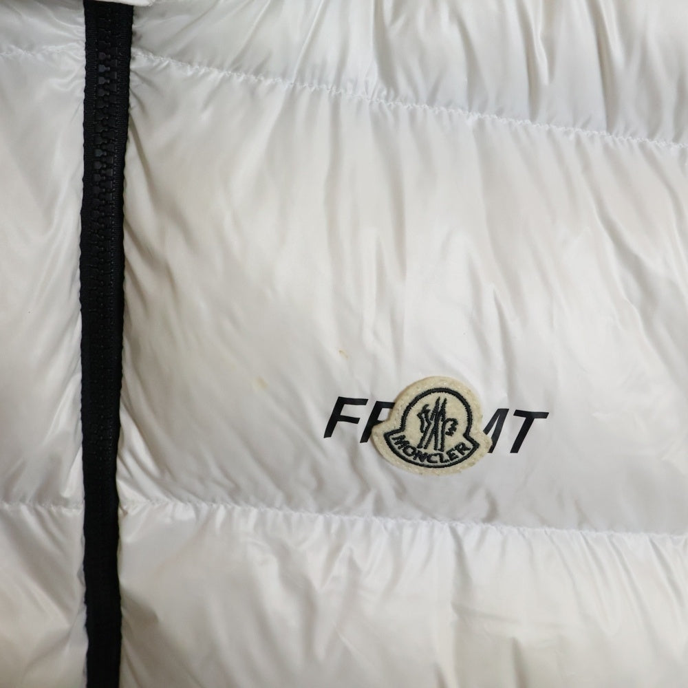 MONCLER(モンクレール) 23AW ×FRAGMENT DESIGN MARSH フラグメント デザイン ダウン ベスト ジップアップ ナイロン ジャケット ホワイト I209U1A00009 M3078