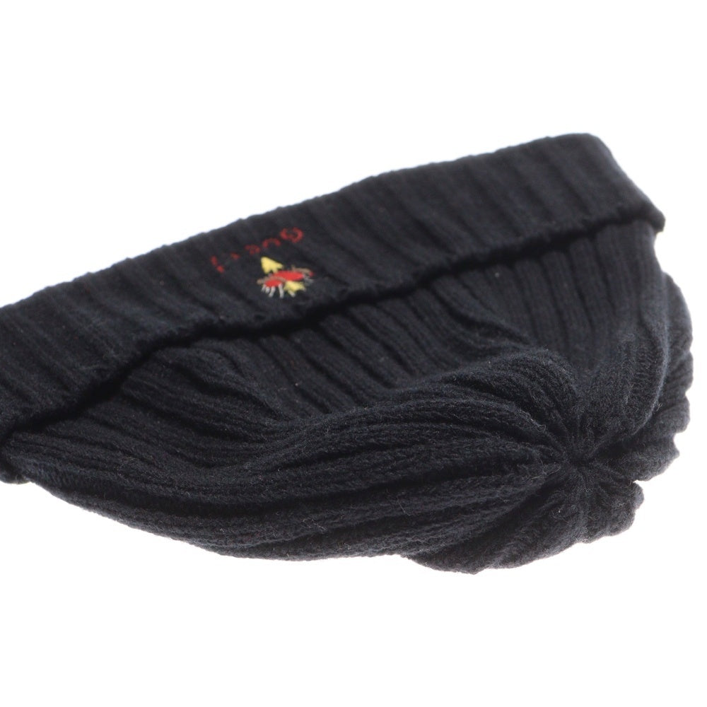 GUCCI(グッチ) ハートダガー ウールニット ビーニー キャップ 帽子 ブラック