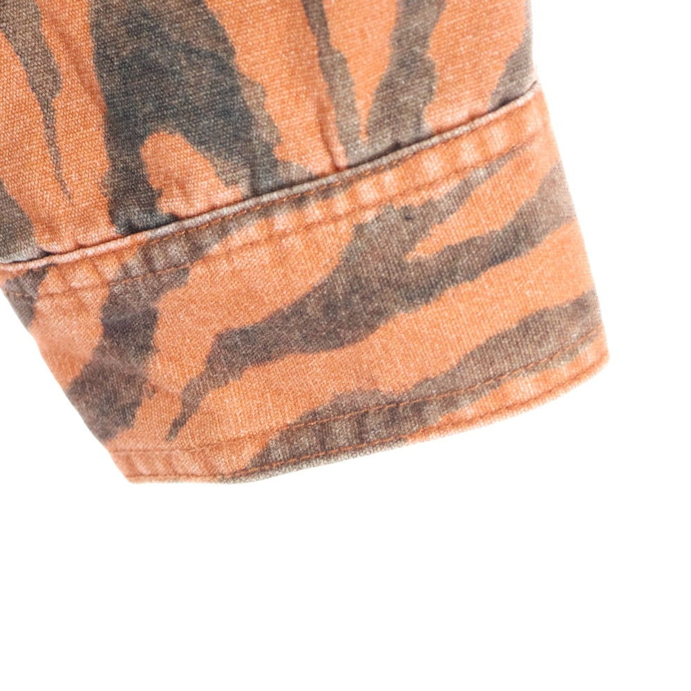 SUPREME(シュプリーム) 21SS Barn Coat Tiger バーンコート 総柄 ワークジャケット オレンジ