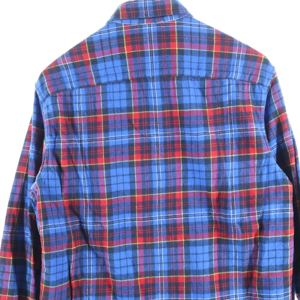 SUPREME(シュプリーム) フランネルチェック 長袖シャツ ブルー