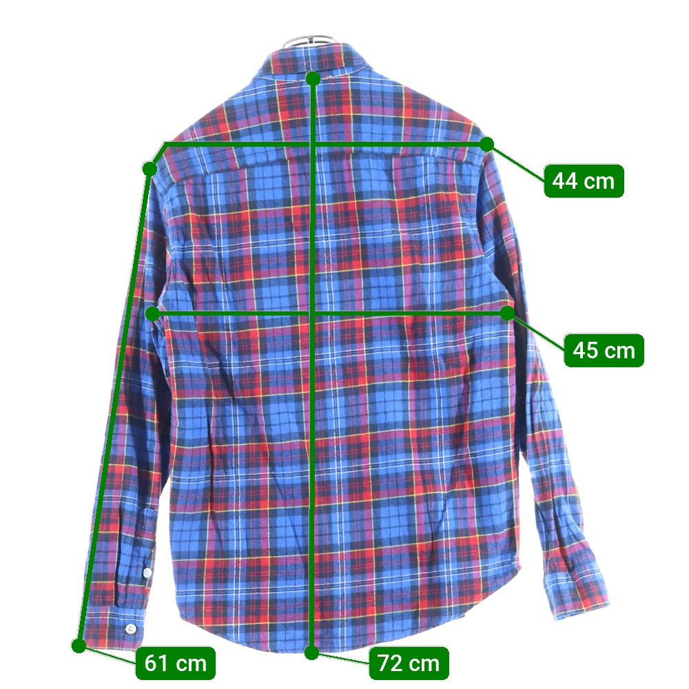 SUPREME(シュプリーム) フランネルチェック 長袖シャツ ブルー