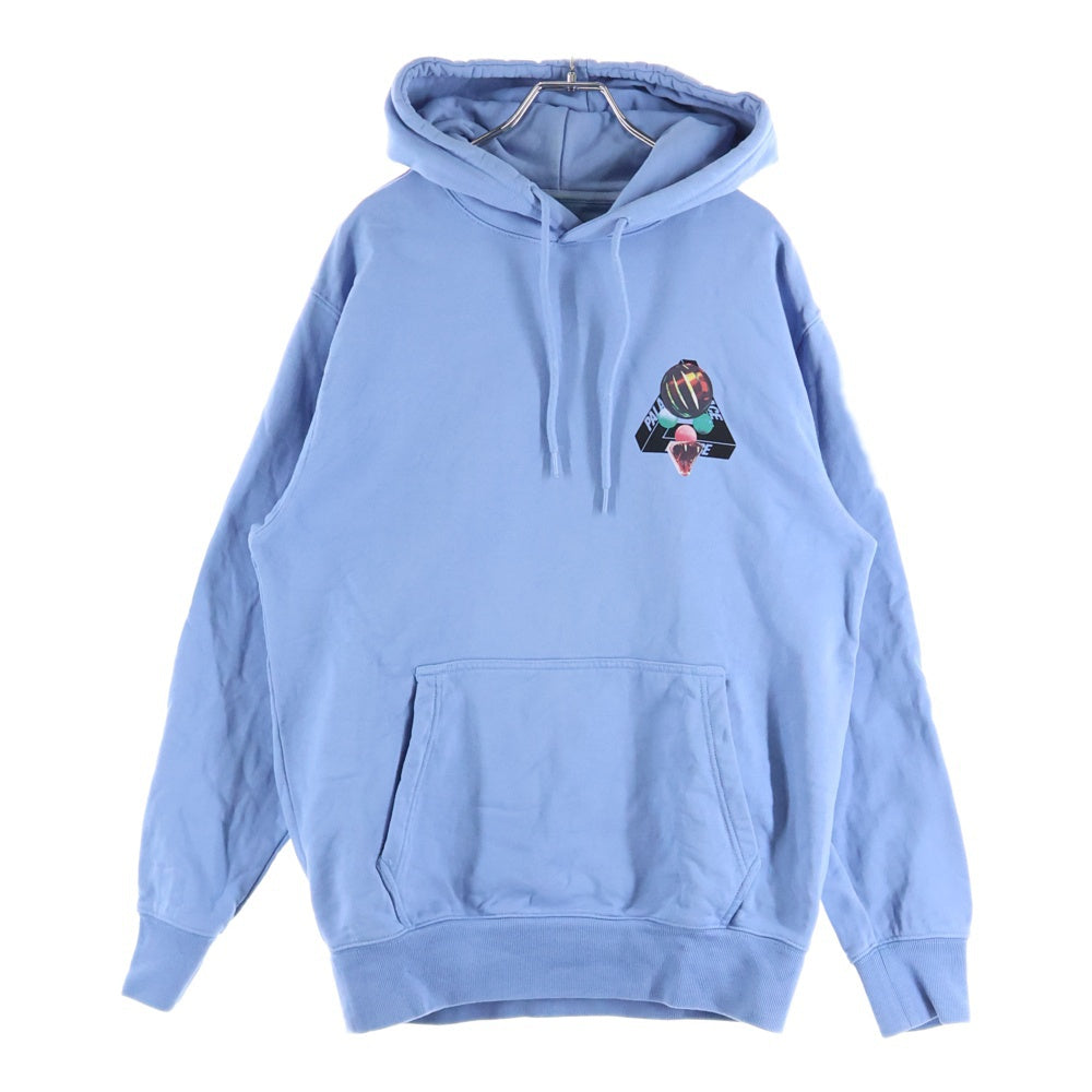 Palace Skateboards(パレススケートボーズ) 18SS SANS FERG HOOD グラフィックプリント プルオーバーパーカー スウェットフーディ ライトブルー
