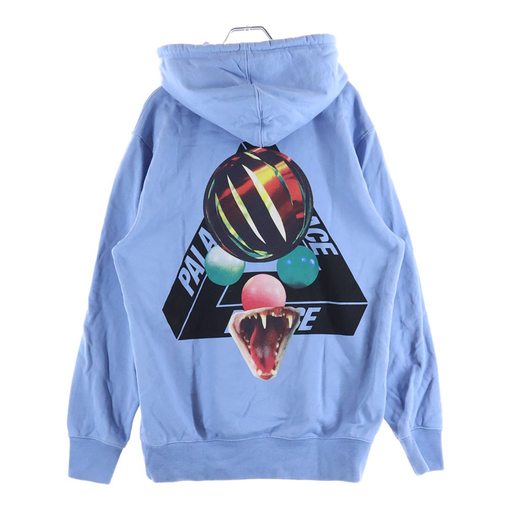 Palace Skateboards(パレススケートボーズ) 18SS SANS FERG HOOD グラフィックプリント プルオーバーパーカー スウェットフーディ ライトブルー