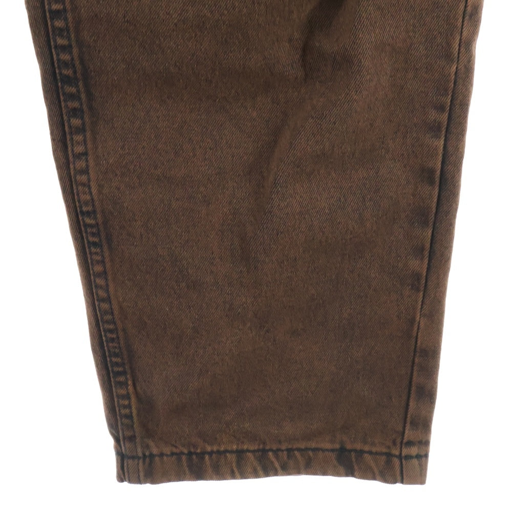 POLAR SKATE CO(ポーラー) 21AW 2タック デニム ストレートパンツ ブラウン PSC-F21-GRUNDCHINO