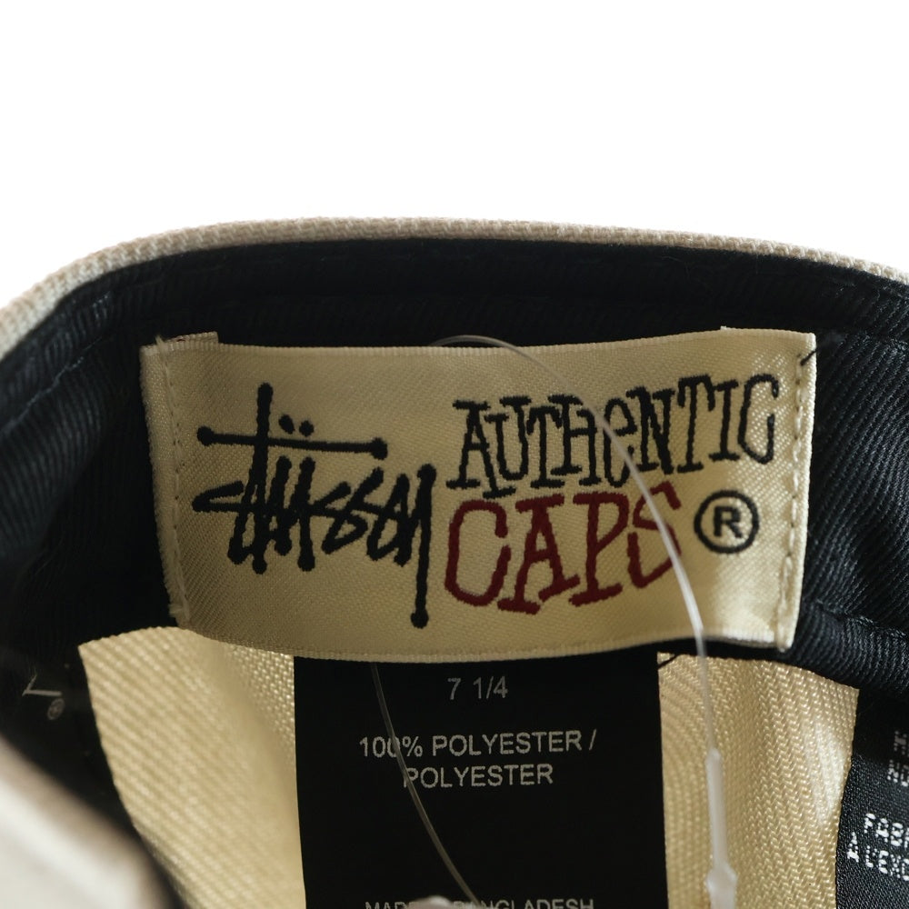 NEW ERA(ニューエラ) ×STUSSY LEAFS ステューシー リーフ ロゴエンブロイダリー ベースボールキャップ 帽子 ホワイト/ブラック 1311076