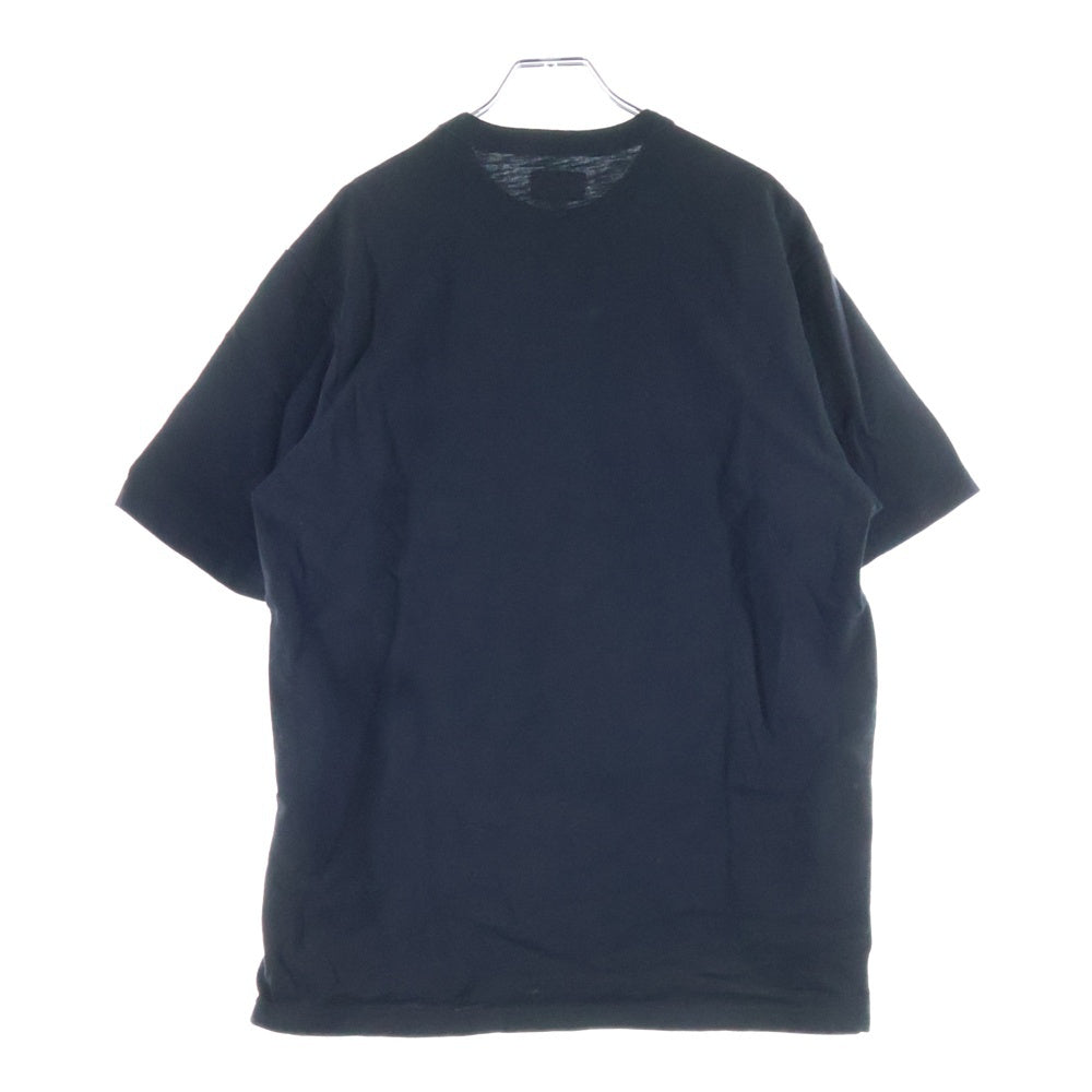 SUPREME(シュプリーム) 21SS Cut Logo S/S Top カットロゴ エンブロイダリー クルーネック半袖Tシャツ カットソー ブラック