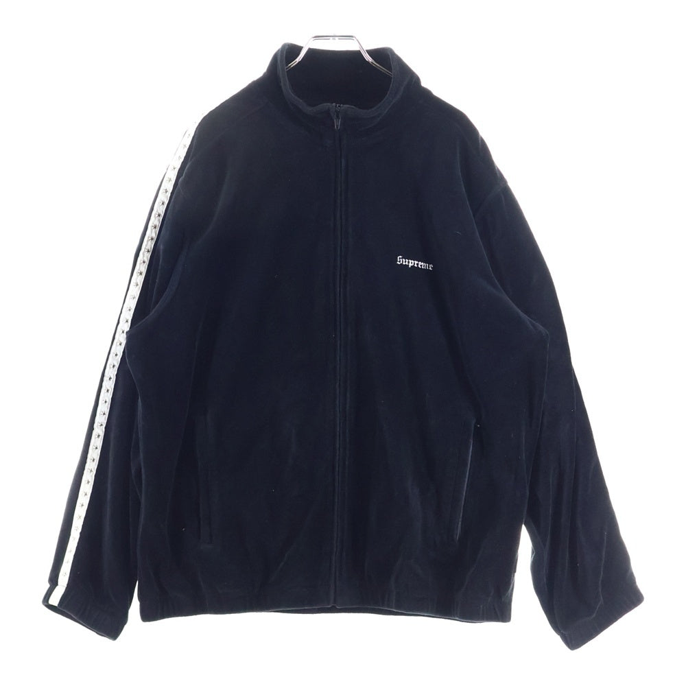 SUPREME(シュプリーム) 22AW Studded Velour Track Jacket スタースタッズ ベロア ジップアップジャケット ジャージ ブラック