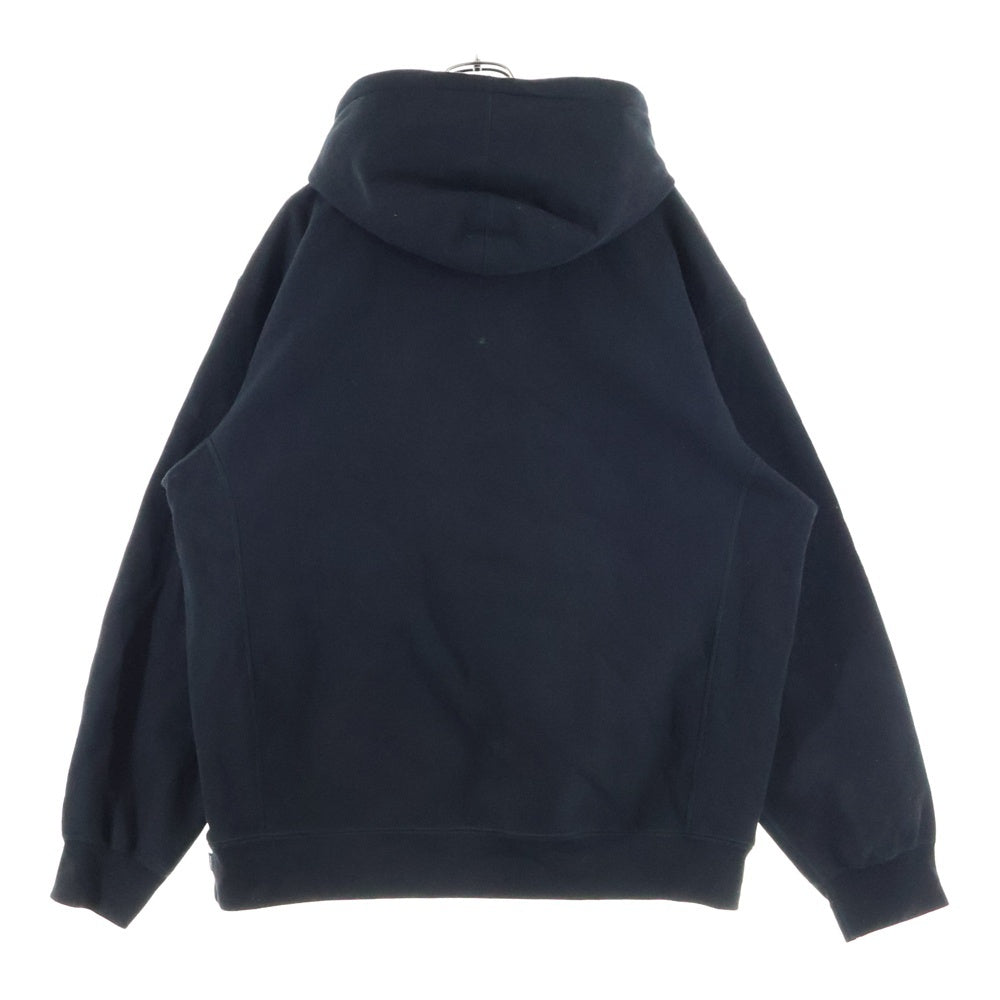 SUPREME(シュプリーム) 22SS Raised Handstyle Hooded Sweatshirt ライズド ハンドスタイル ロゴエンブロイダリー プルオーバープパーカー スウェットフーディ ブラック