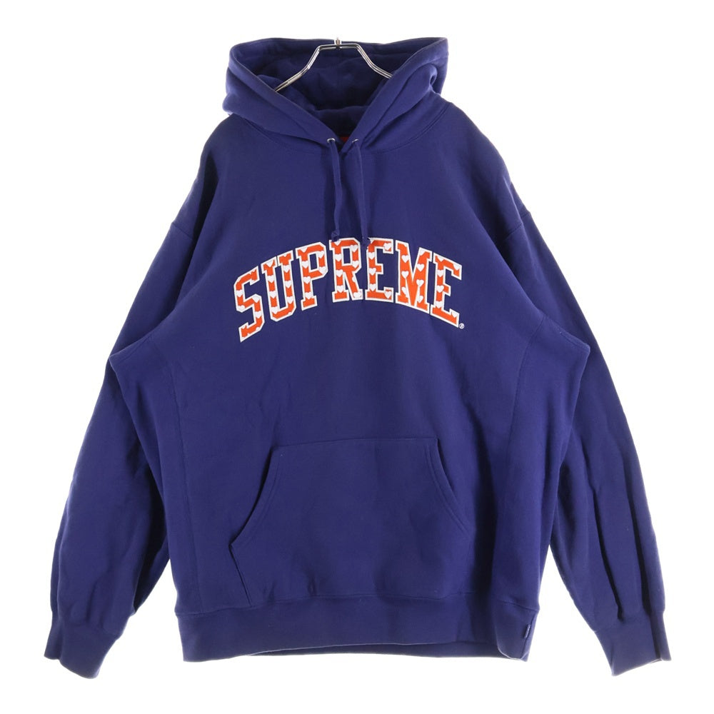 SUPREME(シュプリーム) 21SS Hearts Arc Hooded Sweatshirt ハートアーチロゴ プルオーバーパーカー スウェットフーディ パープル