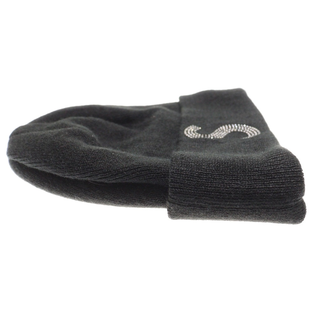 SUPREME(シュプリーム) 21SS ×New Era ×Swarovski S Logo Beanie ニューエラ スワロフスキー Sロゴ ラインストーン ビーニー ニット帽 帽子 ブラック