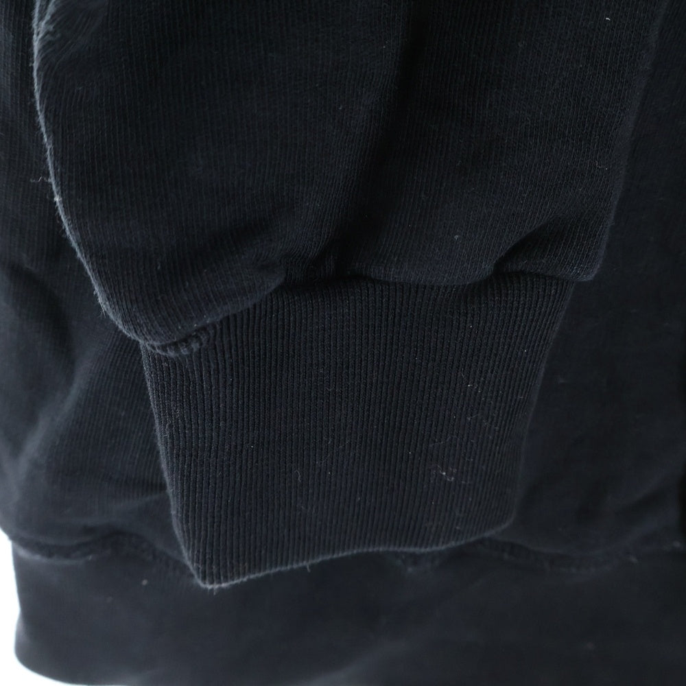 DSQUARED2(ディースクエアード) KIDS LOGO TOP キッズロゴ プリント クルーネック スウェット トレーナー ブラック DQ041N