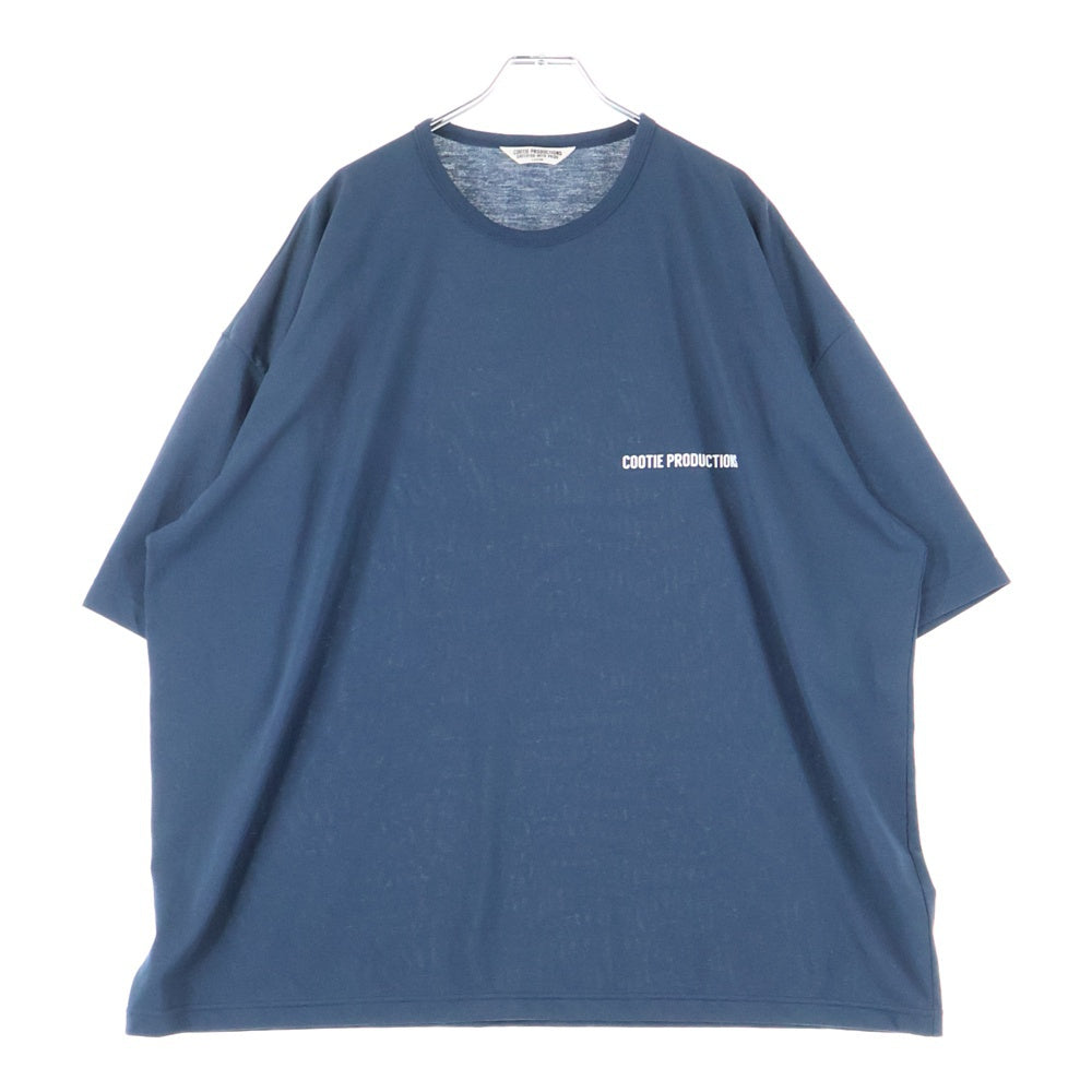COOTIE PRODUCTIONS(クーティー プロダクションズ) 22SS Dry Tech Jersey Oversized S/S Tee ドライテック ジャージー オーバーサイズ ポリエステル 半袖Tシャツ カットソー ネイビー CTE-22S334