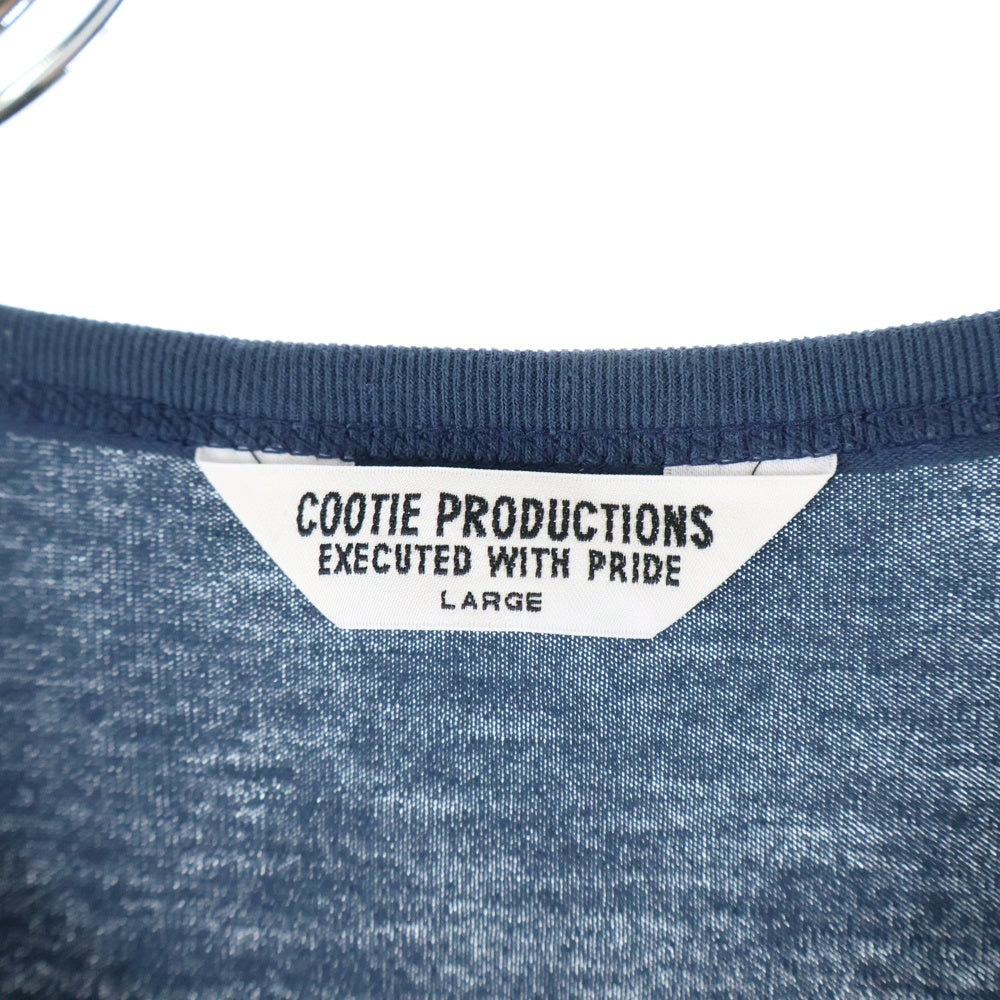 COOTIE PRODUCTIONS(クーティー プロダクションズ) 22SS Dry Tech Jersey Oversized S/S Tee ドライテック ジャージー オーバーサイズ ポリエステル 半袖Tシャツ カットソー ネイビー CTE-22S334