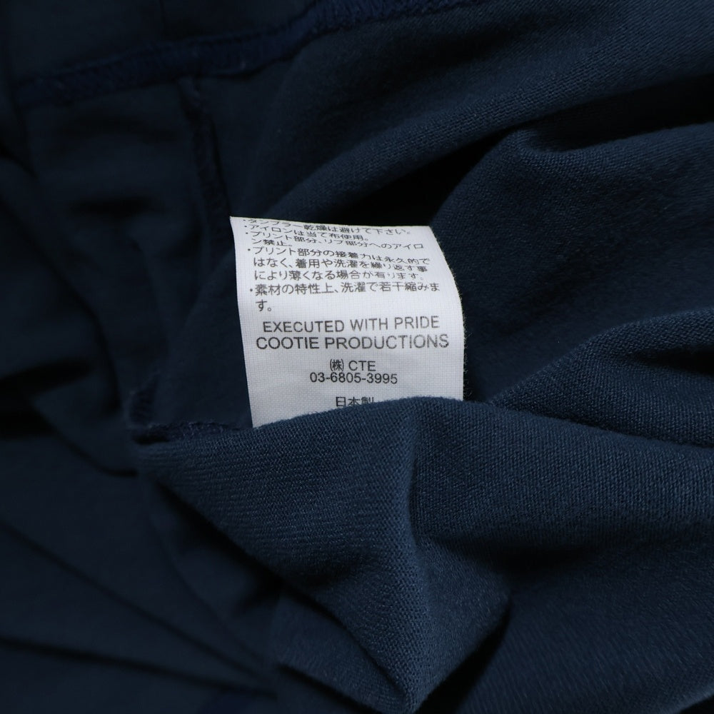 COOTIE PRODUCTIONS(クーティー プロダクションズ) 22SS Dry Tech Jersey Oversized S/S Tee ドライテック ジャージー オーバーサイズ ポリエステル 半袖Tシャツ カットソー ネイビー CTE-22S334