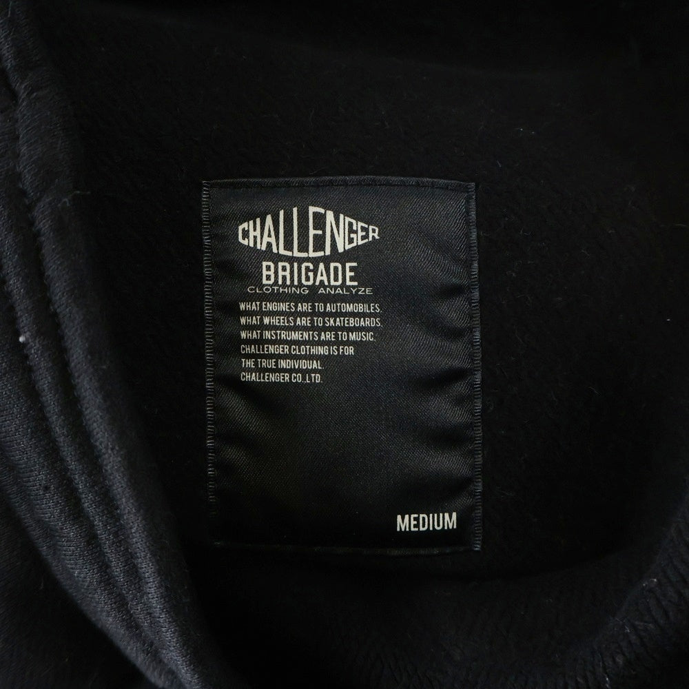 CHALLENGER(チャレンジャー) DRAGON SWEAT PANTS ロゴプリント リブ スウェット パンツ ブラック