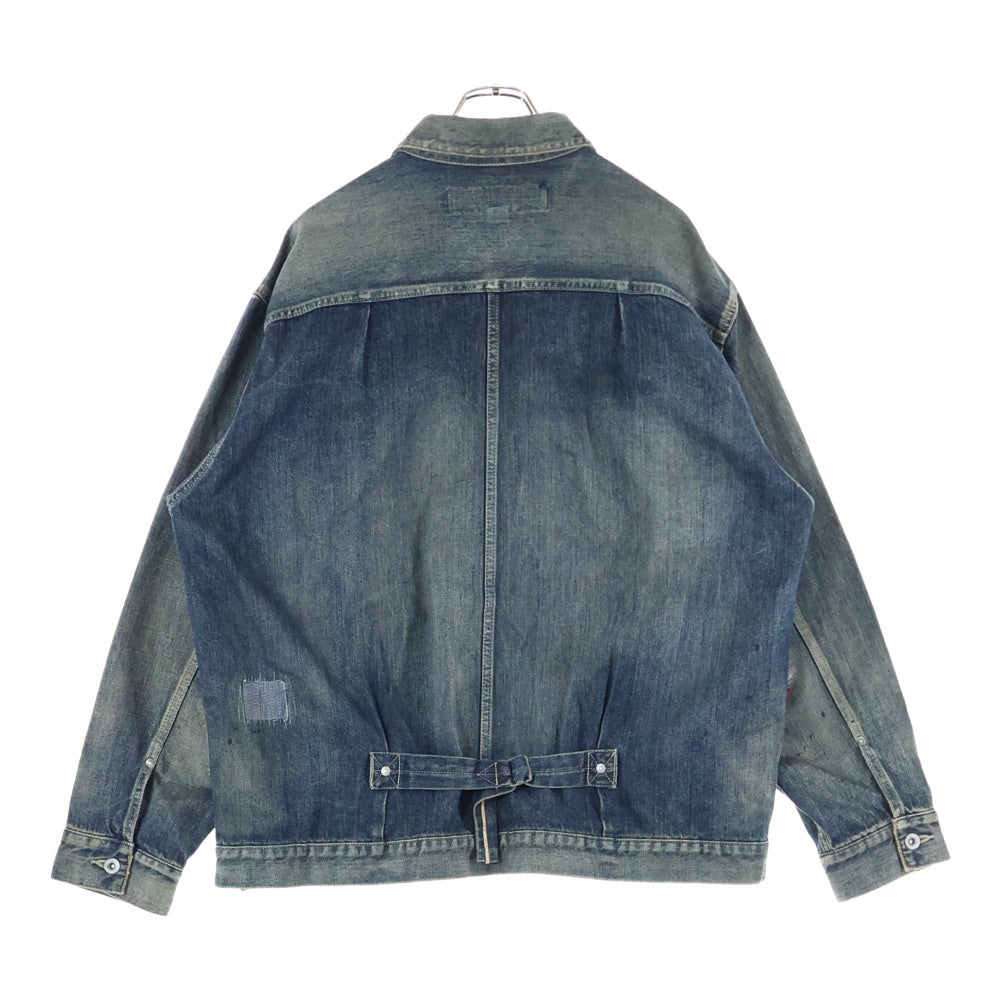 NEIGHBORHOOD(ネイバーフッド) 23AW SAVAGE DENIM TYPE-1 JACKET 1st サベージ ヴィンテージ加工 タイプ1 デニム ジャケット インディゴ 232XBNH-JKM01