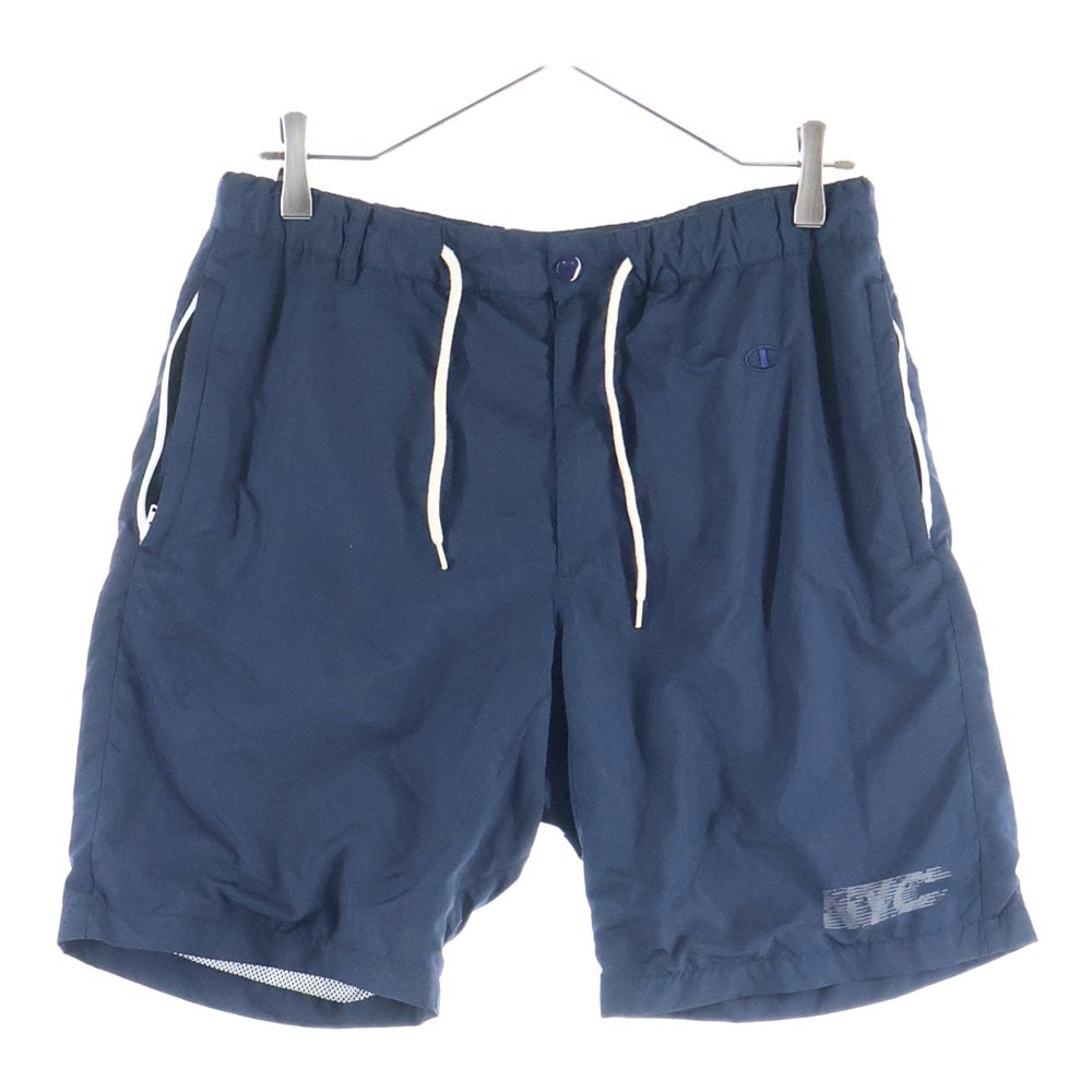 CHAMPION(チャンピオン) ロゴ刺繍 ドローコード ハーフパンツ ショーツ ネイビー C8-F530