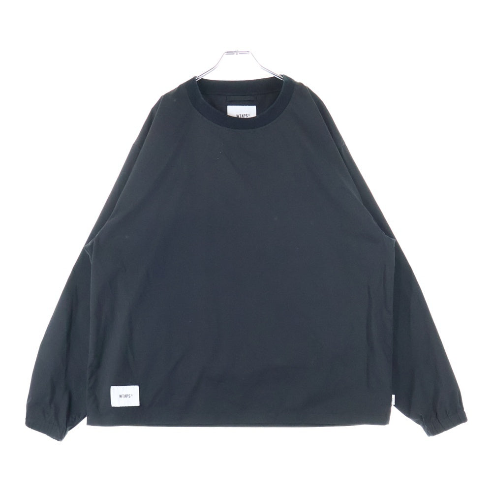 WTAPS(ダブルタップス) 20AW SMOCK LS POLY TWILL スモック ポリエステル クルーネック プルオーバーシャツ ブラック 202BRDT-SHM04