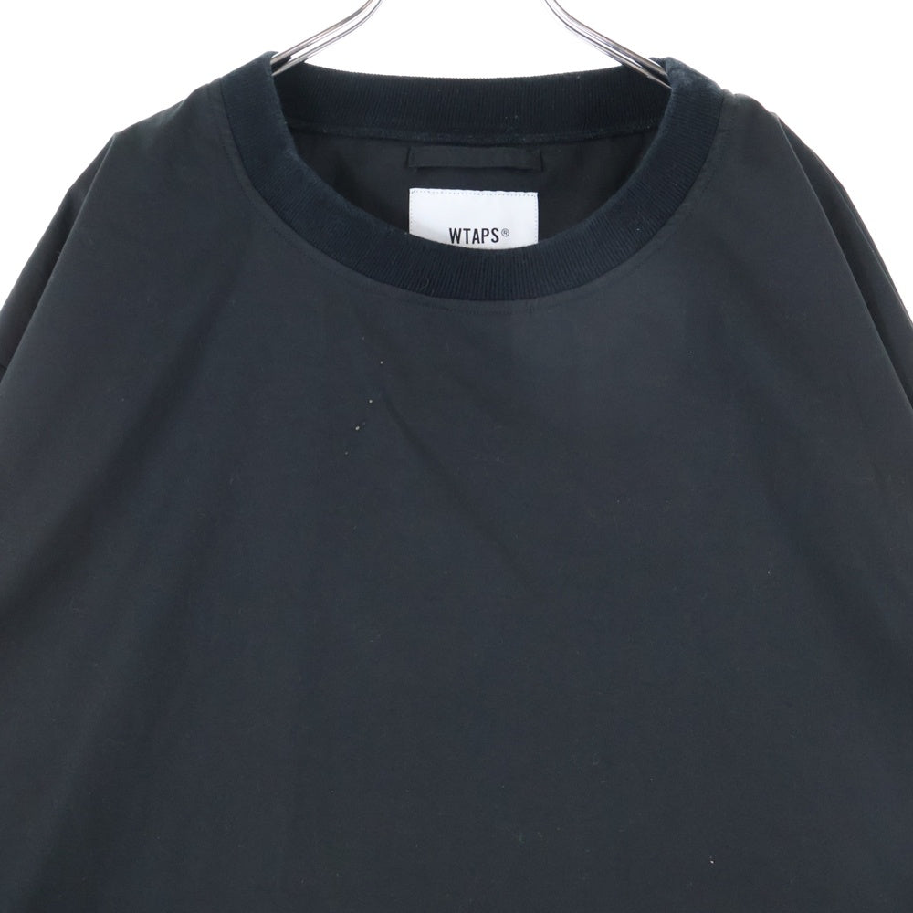 WTAPS(ダブルタップス) 20AW SMOCK LS POLY TWILL スモック ポリエステル クルーネック プルオーバーシャツ ブラック 202BRDT-SHM04