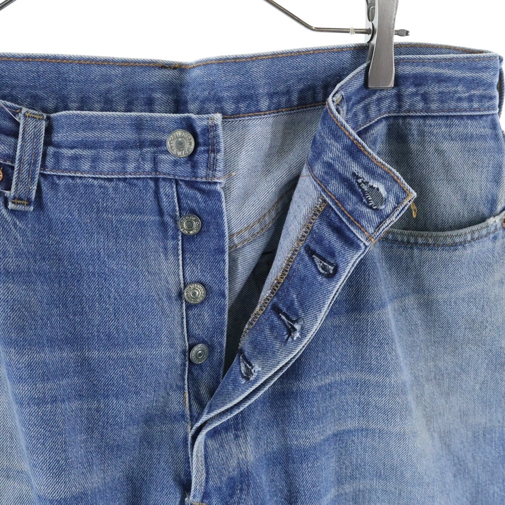 Levi's(リーバイス) 70S VINTAGE 501 66後期 スモールe 不均等V 赤耳 ボタンフライ デニムパンツ インディゴ