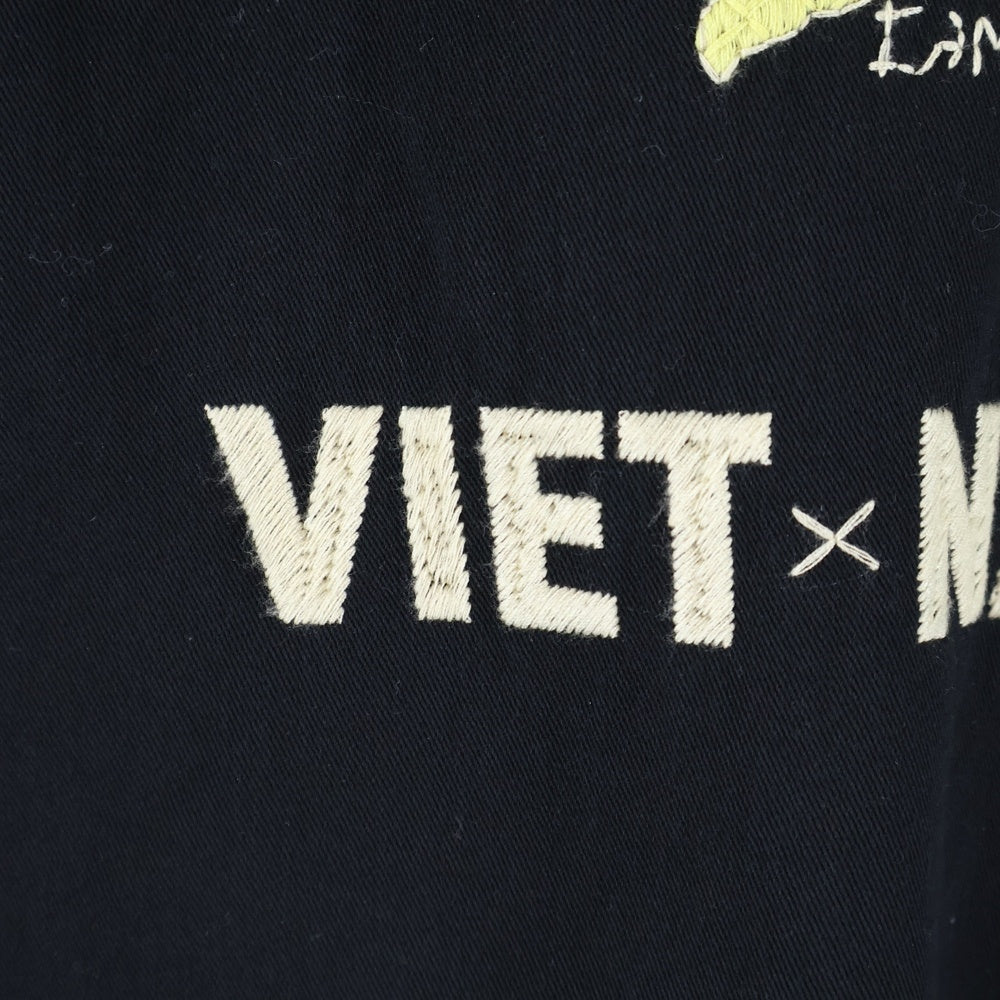 WAIPER.inc(ワイパー) SOUVENIR VIETNAM JACKET 刺繍 スーベニア ベトナム ジャケット ブラック 24WP115
