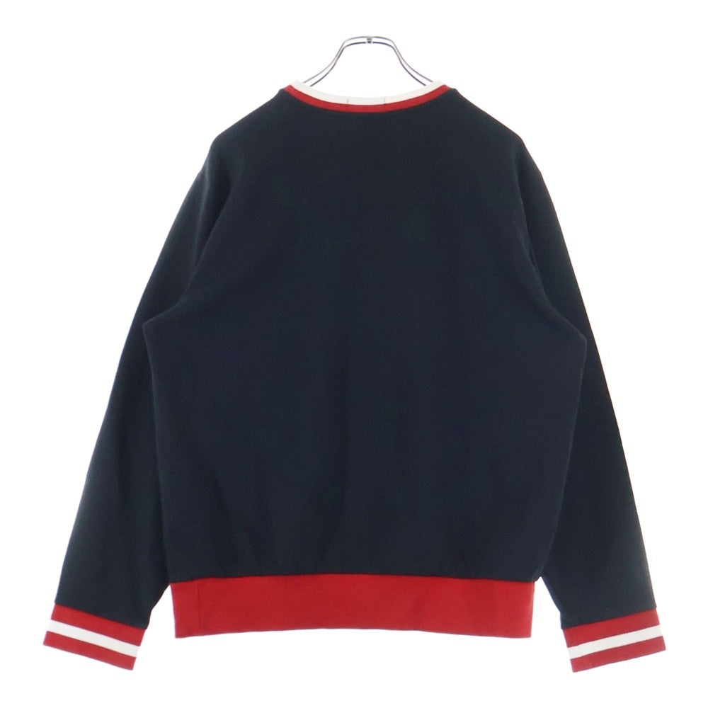 POLO RALPH LAUREN(ポロラルフローレン) パイルPロゴ クルーネック スウェットトレーナー ブラック/レッド 0200011568