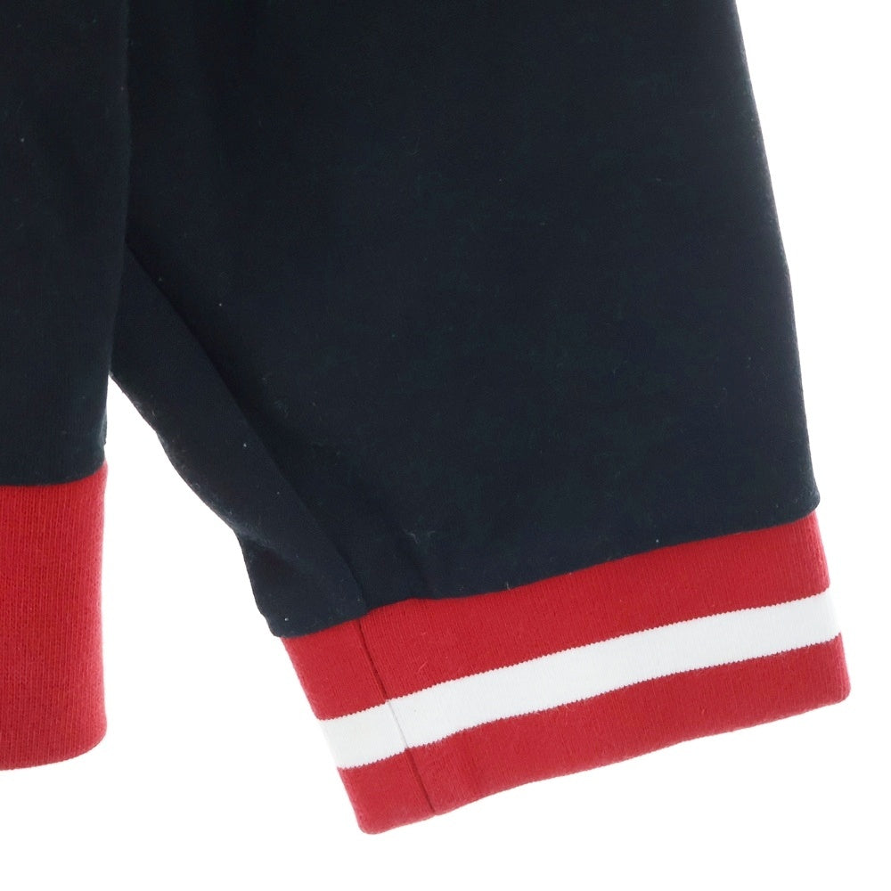 POLO RALPH LAUREN(ポロラルフローレン) パイルPロゴ クルーネック スウェットトレーナー ブラック/レッド 0200011568