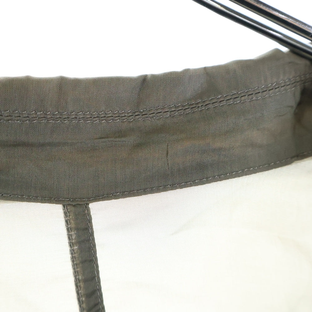 Rick Owens(リックオウエンス) 22SS FOGASHINE MAGNUM TOMMY SHIRT マグナム キュプラ トミー半袖シャツ グレー RU01B1298-J